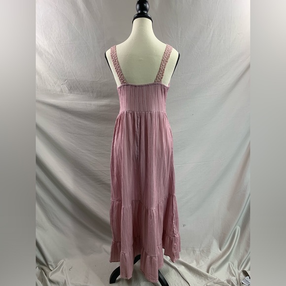 Pink Boho Lace-Straps Backless Cami Dress - Picture 9 of 9